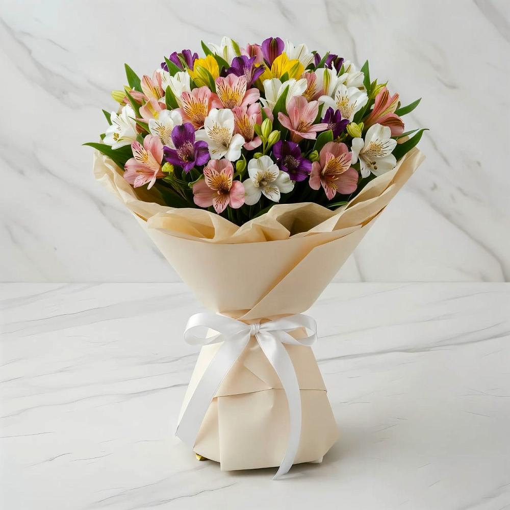 Букет цветов из: Альстромерии в Коле