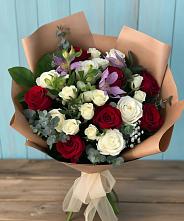 Букет цветов из:  Розы и Альстромерии в Коле