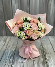 Букет цветов из:  Гвоздики, Розы и Хризантемы в Коле
