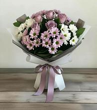 Букет цветов из:  Хризантемы и Розы в Коле