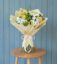 Букет цветов из:  Хризантемы и Розы в Коле