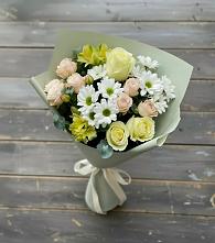 Букет цветов из:  Альстромерии, Розы и Хризантемы в Коле