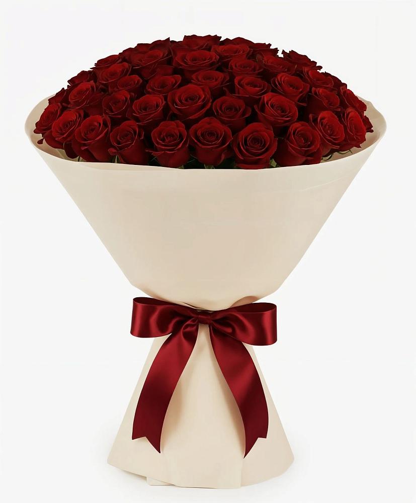 Букет 101 Бордовая роза Блэк Бакарра в Коле