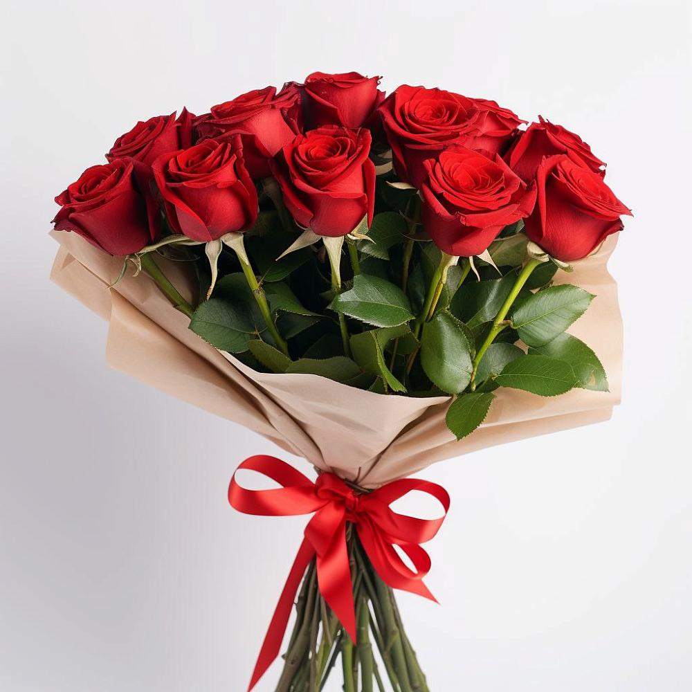 Букет 11 Красных роз Эдлесс Лав в Коле